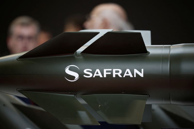 Le logo de Safran au salon Eurosatory