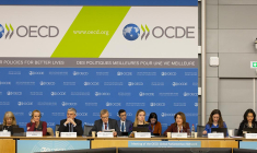 Les experts de l'OCDE ont relevé leurs prévisions pour la Chine, la zone euro et les États-Unis. Mais la croissance est en partie suspendue à l'évolution de la situation en Ukraine. (OCDE)