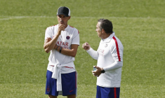 Ligue des champions de l'UEFA - Entraînement du Paris Saint-Germain