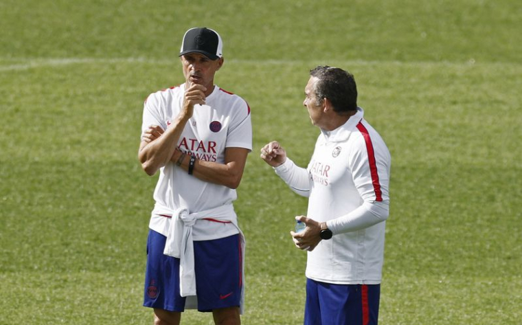 Ligue des champions de l'UEFA - Entraînement du Paris Saint-Germain