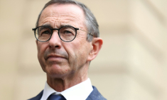 Bruno Retailleau, président du parti Les Républicains et ministre de l'Intérieur du gpouvernement Bayrou, le 2 septembre 2025 à Paris ( AFP / Thomas SAMSON )