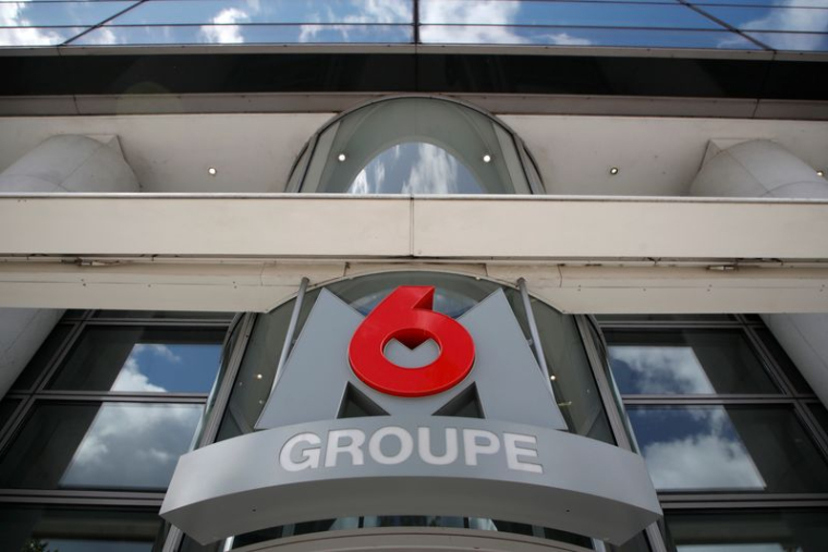 Une vue du siège du groupe de télévision français M6 à Neuilly-sur-Seine