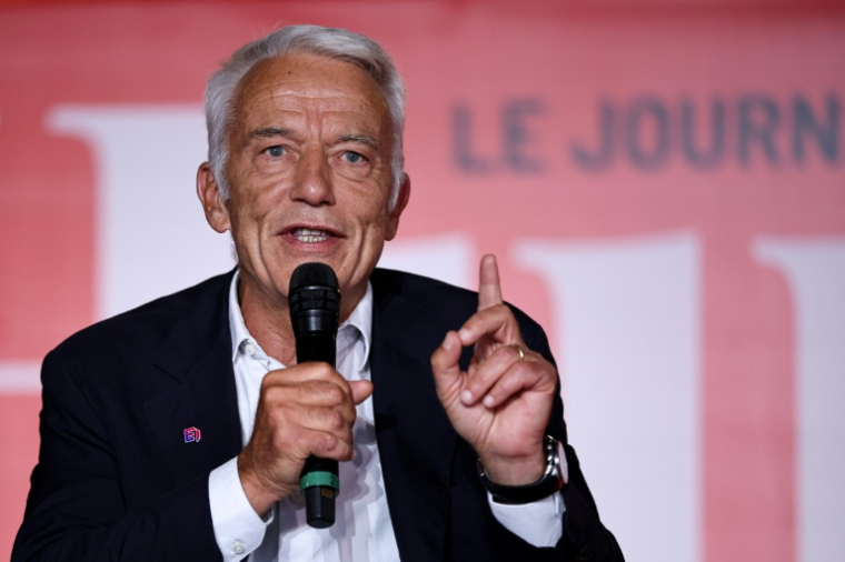 Le président du Medef Patrick Martin le 11 septembre 2026, à Paris ( AFP / SIMON WOHLFAHRT )
