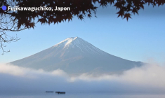 Japon: les touristes profitent du mont Fuji en automne