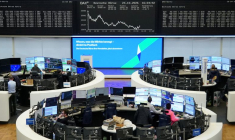 Le graphique de l'indice boursier allemand DAX à la Bourse de Francfort