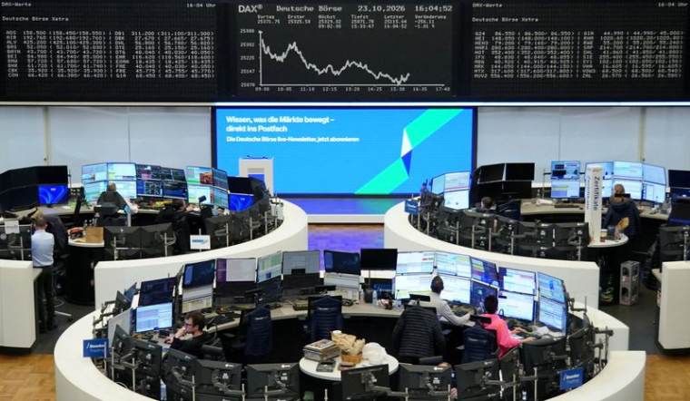 Le graphique de l'indice boursier allemand DAX à la Bourse de Francfort