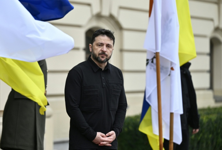 Le président ukrainien Volodymyr Zelensky à Kiev, le 4 décembre 2025 ( AFP / Genya SAVILOV )