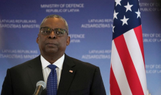 Photo d'archives: Le secrétaire américain à la Défense Lloyd Austin