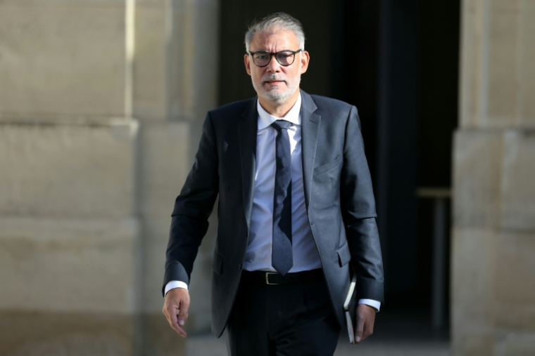 Olivier Faure, premier secrétaire du Parti socialiste (PS), arrive au palais de l'Elysée, à Paris, le 18 septembre 2026 ( AFP / Thomas SAMSON )