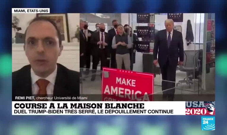 Course a la Maison Blanche, duel Trump-Biden très serré, le dépouillement continue