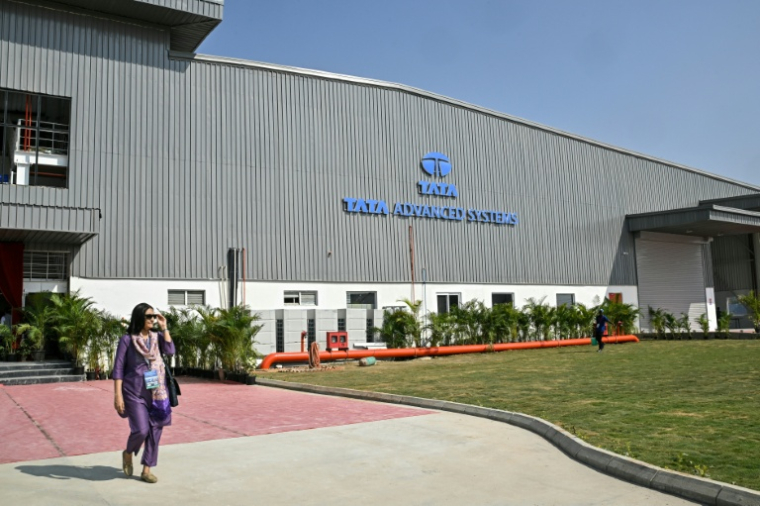 Les installations de the Tata Advanced Systems à Vemagal, près de Bangalore, où sera gérée la ligne d'assemblage de l'hélicoptère H125 d'Airbus "Made in India", le 17 février 2026 ( AFP / Idrees MOHAMMED )