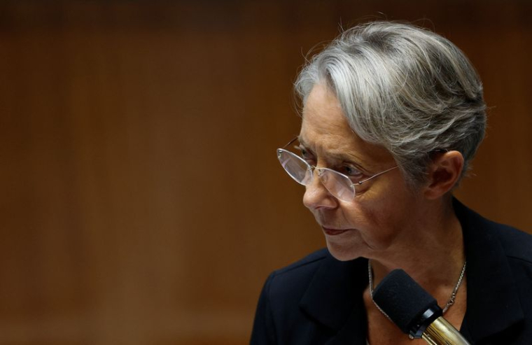 La Première ministre française Elisabeth Borne à Paris, en France