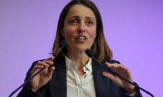 La secrétaire générale de la CGT Sophie Binet, le 13 avril 2026 à Paris ( AFP / Ludovic MARIN )