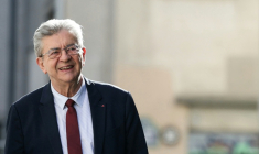 Le candidat LFI à la présidentielle Jean-Luc Mélenchon, le 23 septembre 2026 à Paris ( AFP / Thomas SAMSON )