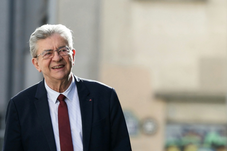 Le candidat LFI à la présidentielle Jean-Luc Mélenchon, le 23 septembre 2026 à Paris ( AFP / Thomas SAMSON )