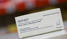 Le vaccin contre le chikungunya du laboratoire franco-autrichien Valneva, le 21 mars 2025 à Saint-Denis de la Réunion ( AFP / Richard BOUHET )