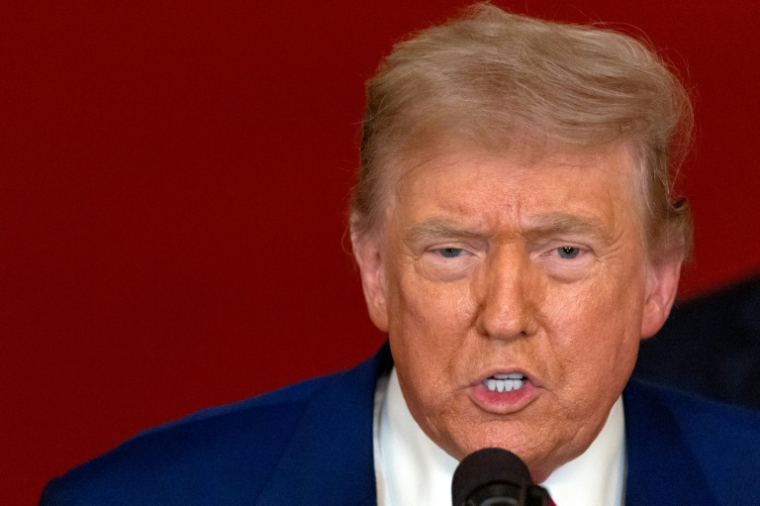 Le président américain Donald Trump, le 21 juin 2025 à la Maison Blanche, à Washington ( POOL / CARLOS BARRIA )