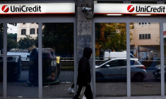 La banque UniCredit à Rome
