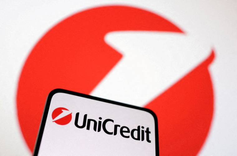 Le logo de la banque Unicredit