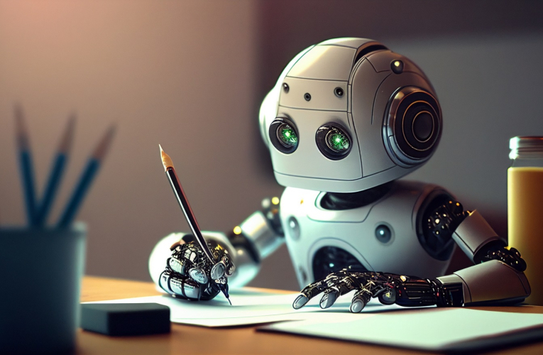 Les experts en éducation réfléchissent à la manière de faire un bon usage des technologies d'écriture fondées sur l'IA. (crédit : Adobe Stock / photo générée par IA)