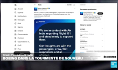 Crash d'un avion Air India : Boeing dans la tourmente de nouveau