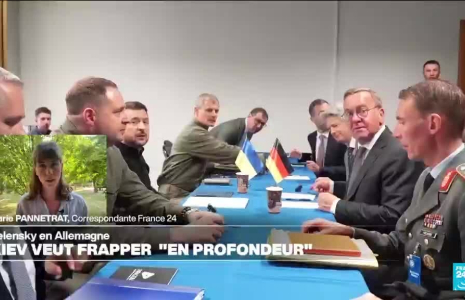 En visite en Allemagne, Zelensky souhaite des frappes "en profondeur" sur la Russie