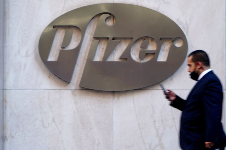 Photo d'archives du logo de Pfizer