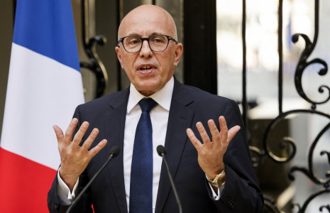 Eric Ciotti, à Paris, le 19 mars 2024 ( AFP / LUDOVIC MARIN )