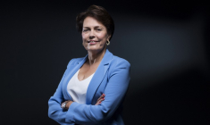 Véronique Bédague, PDG de Nixity, à Paris, le 19 juillet 2023. ( AFP / JULIEN DE ROSA )