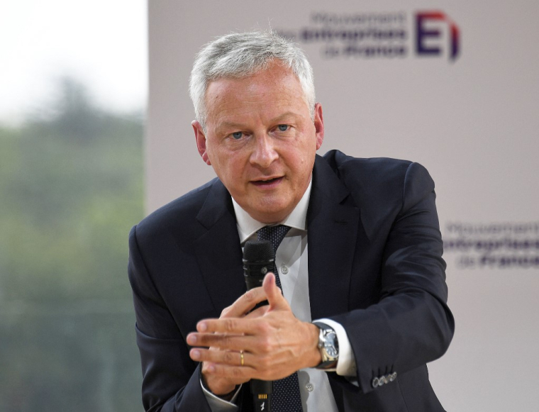 Bruno Le Maire à Paris, le 30 août 2022. ( AFP / ERIC PIERMONT )