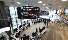 Bourse Euronext dans le quartier d'affaires de La Défense à Paris