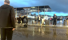 Le Vieux-Port de Marseille sous la pluie