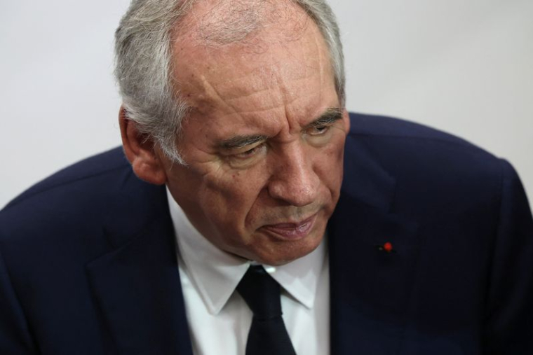 François Bayrou lors d'une conférence, à Paris