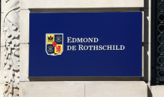 Le logo de la banque Edmond de Rothschild à Genève