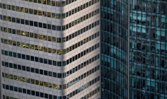 Un immeuble de bureaux du quartier financier à Francfort