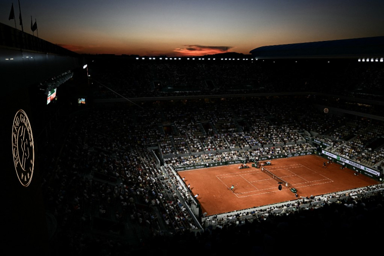 Vue aérienne d'un terrain de Roland-Garros. (illustration) ( AFP / JULIEN DE ROSA )