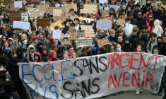 Manifestation de lycéens à Nantes, le 9 octobre 2026 ( AFP / Loic VENANCE )
