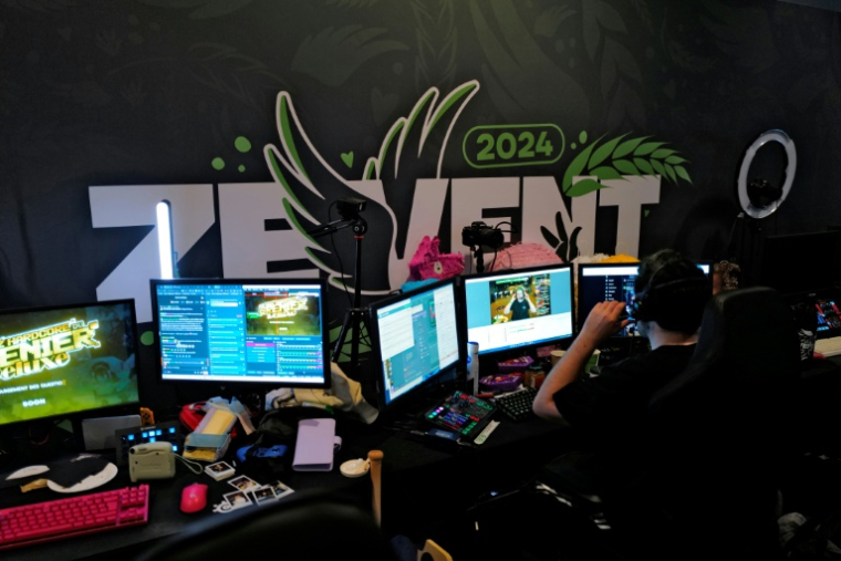 Marathon caritatif du jeu vidéo Zevent, le 8 septembre 2024 à Montpellier ( AFP / Sylvain THOMAS )