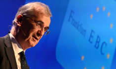 Le gouverneur de la Banque de France, François Villeroy de Galhau, à Francfort, le 22 novembre 2024 ( AFP / Kirill KUDRYAVTSEV )