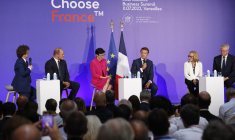 Emmanuel Macron, à Versailles, le 11 juillet 2022 ( POOL / LUDOVIC MARIN )