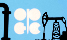 Une illustration montre le logo de l'OPEP