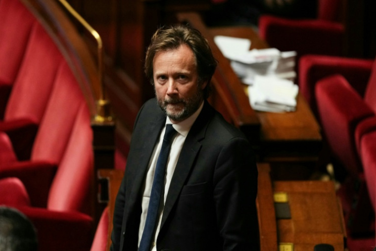 Boris Vallaud, patron des députés PS, à l'Assemblée nationale, à Paris, le 16 décembre 2025 ( AFP / Dimitar DILKOFF )