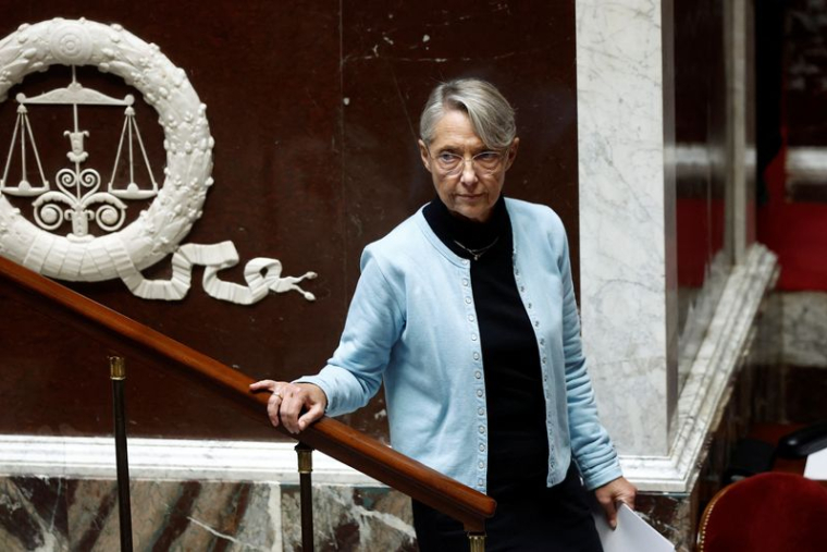 La première ministre française Elisabeth Borne à l'Assemblée nationale à Paris