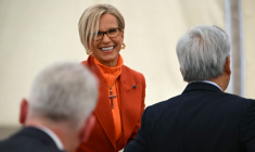 Emma Walmsley à Aylesbury, au Royaume-Uni, le 18 septembre 2025. ( AFP / ANDREW CABALLERO-REYNOLDS )