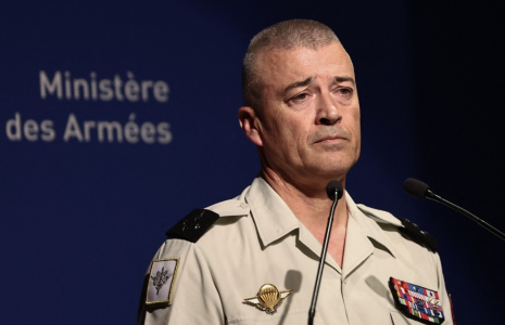 Le général Thierry Burkhard, à Paris, le 11 juillet 2025 ( AFP / THIBAUD MORITZ )