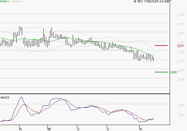 BOIRON SA : Attendre un test du support