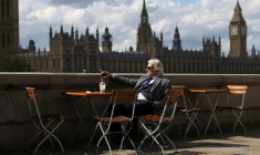 Vue sur Big Ben et le  palais de Westminster, à Londres