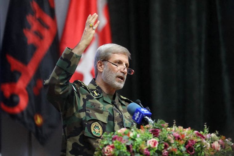 Amir Hatami à Téhéran, en Iran, le 7 janvier 2026. ( Iranian Army Media Office / HANDOUT )