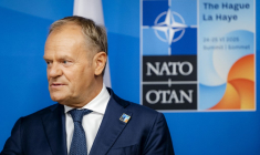 Le Premier ministre polonais, Donald Tusk, à la Haye, le 25 juin 2025 ( ANP / SEM VAN DER WAL )