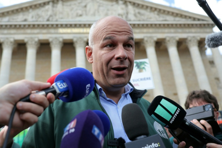 Le président de la FNSEA, Arnaud Rousseau, devant l'Assemblée nationale à Paris le 26 mai 2025 ( AFP / Thomas SAMSON )